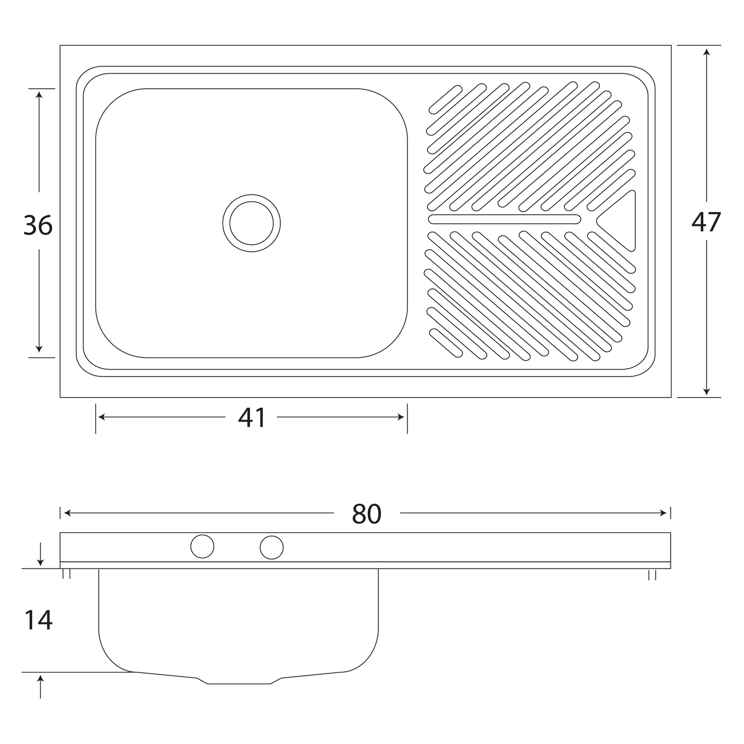FREGADERO DE SUBMONTAR MC102 EBTECNICA - GRUPODONPEDRO