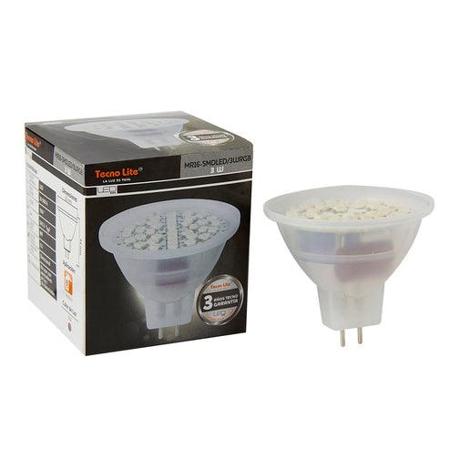 FOCO LED MR16 3W DE COLORES BASE GX5.3 - GRUPODONPEDRO