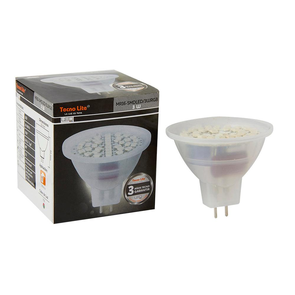 FOCO LED RGB TECNOLITE 3W GX5.3 - GRUPODONPEDRO
