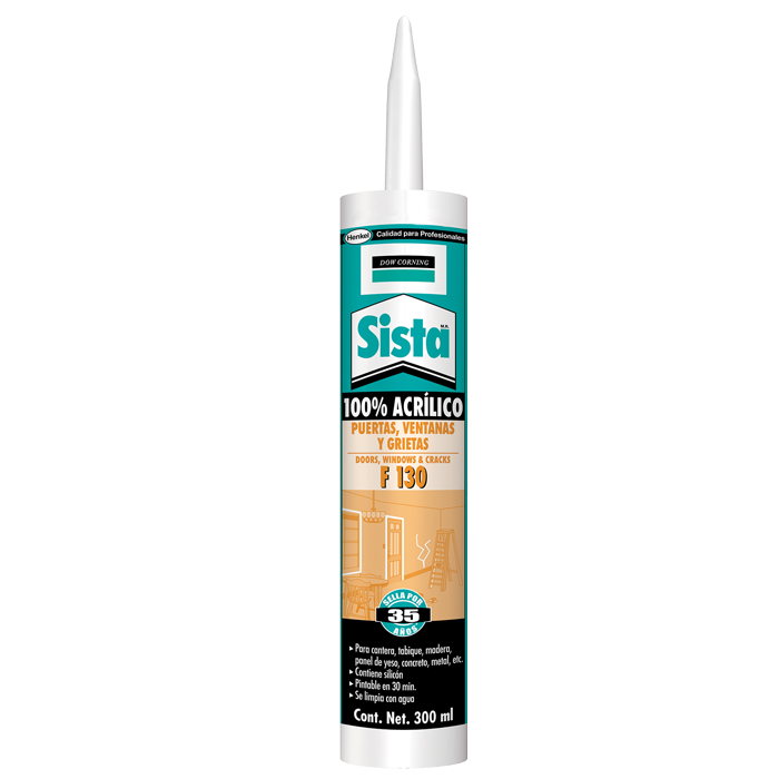 Sellador acrilico blanco f130 300ml Henkel