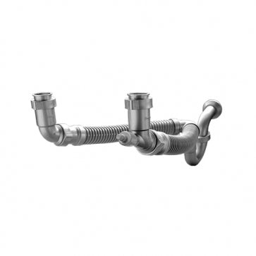 Trampa flexible para fregadero dos tarjas Coflex tf-110