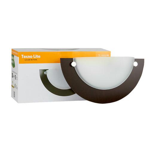 LAMPARA INTERIOR FORLI I MADERA OSCURA 13W E27 - GRUPODONPEDRO