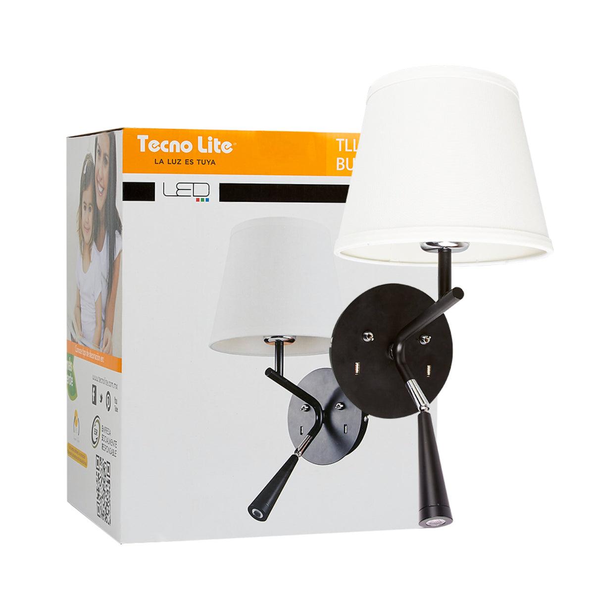 LAMPARA DE LECTURA BUNDA CON PUERTO USB E27 20W - GRUPODONPEDRO