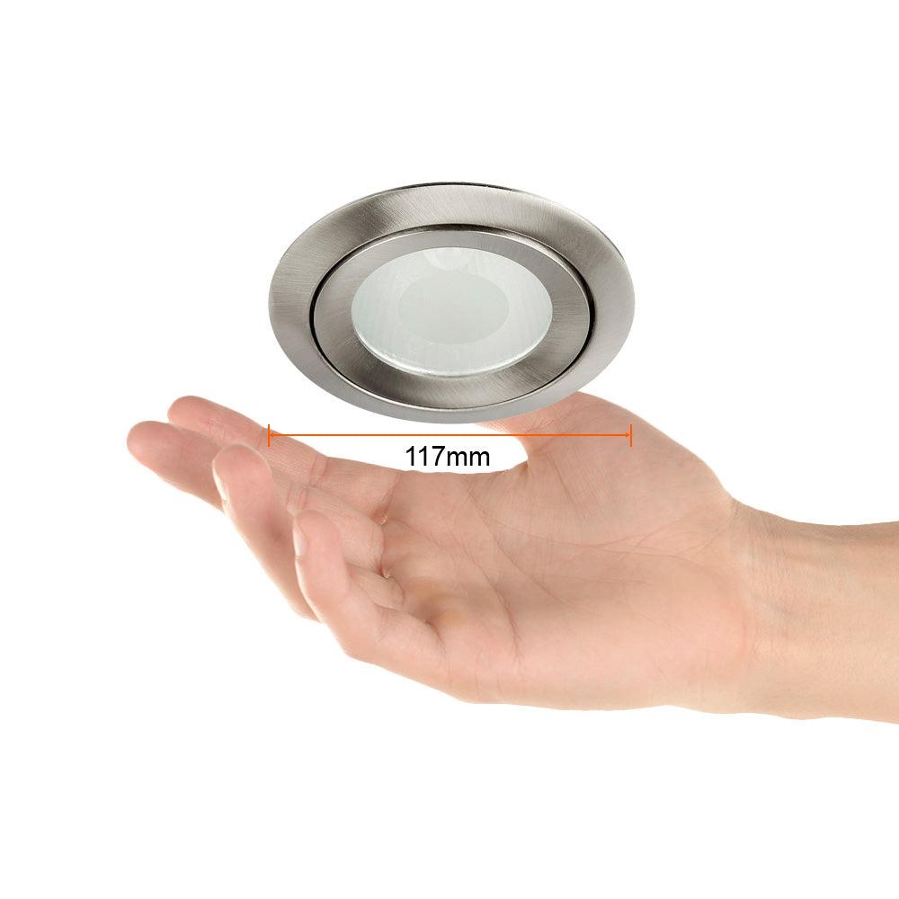 EMPOTRADO FIJO TECHO BACCOLI 50W - GY6.35 SATINADO - GRUPODONPEDRO