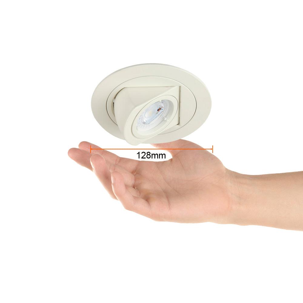 EMPOTRADO DIRIGIBLE AMELIA 50W - GX5.3 BLANCO - GRUPODONPEDRO
