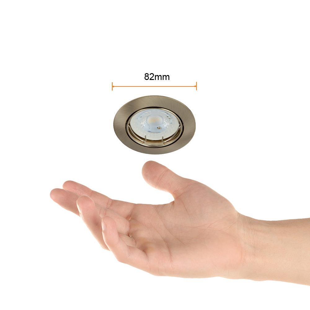 EMPOTRADO DIRIGIBLE ANDORA 50W - GX5.3 SATINADO - GRUPODONPEDRO