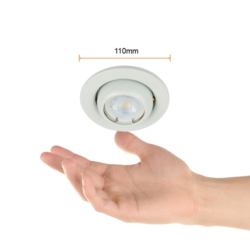 EMPOTRADO DIRIGIBLE ACARI 50W - GX5.3 BLANCO - GRUPODONPEDRO