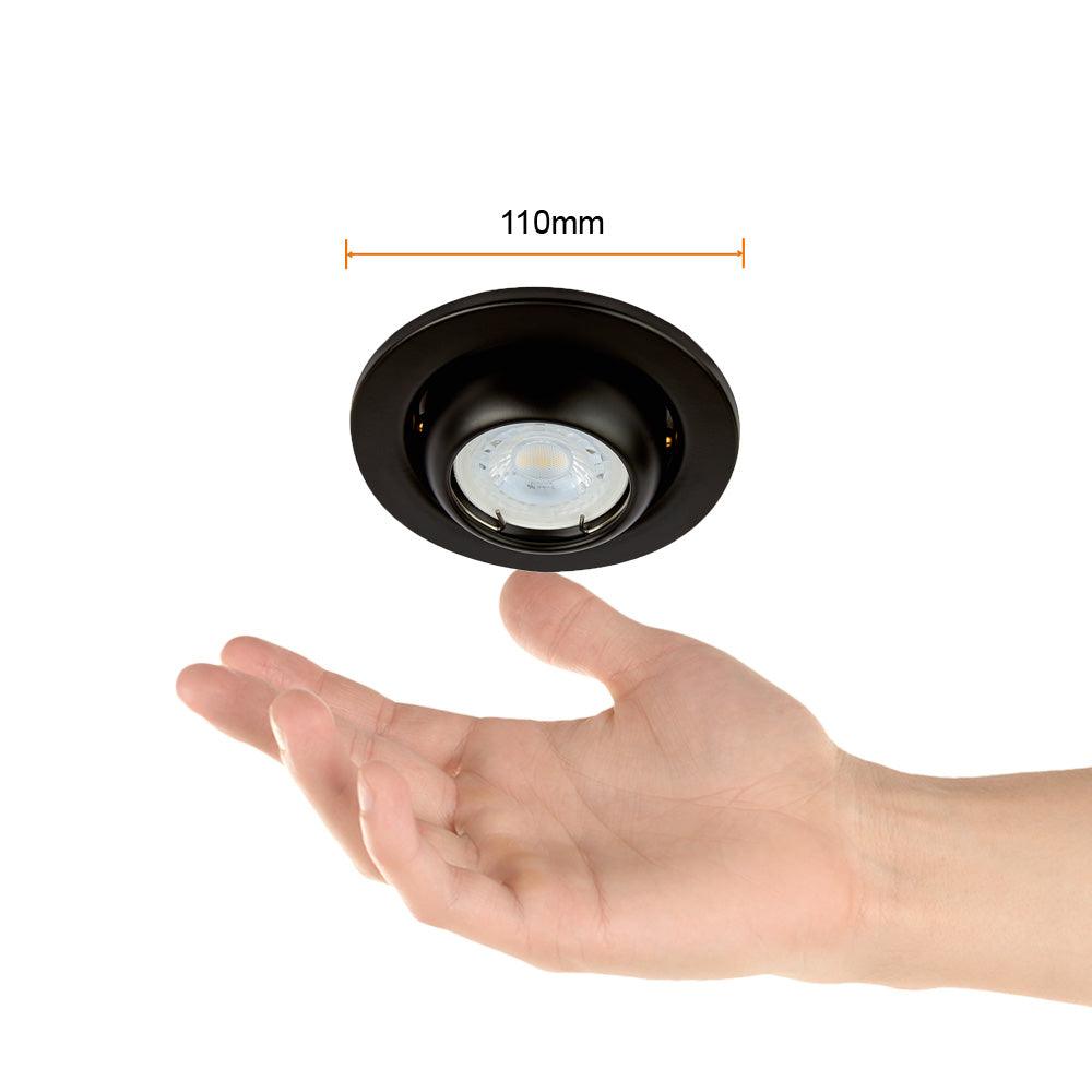EMPOTRADO DIRIGIBLE ACARI 50W - GX5.3 NEGRO - GRUPODONPEDRO