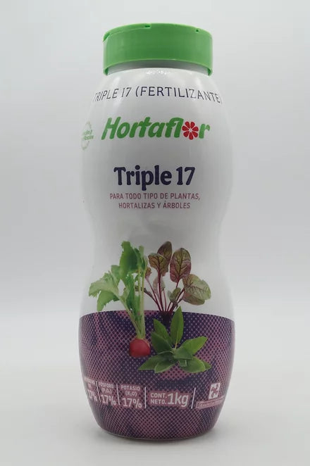 Fertilizante triple 17 de 1 kg Hortaflor
