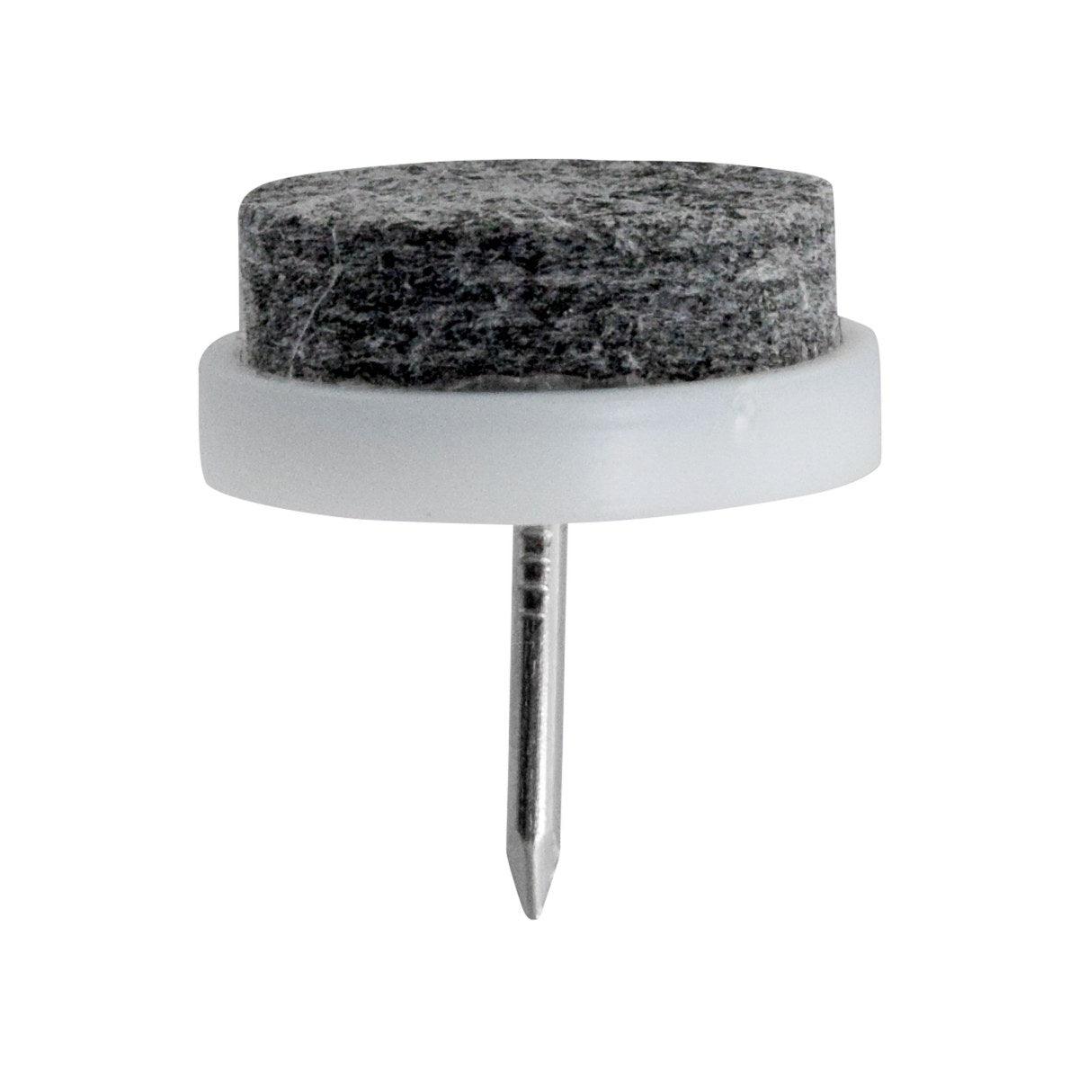 BASE PARA MUEBLE BLANCO CON FELPA Y CLAVO 20MM ANBEC 24 PZAS - GRUPODONPEDRO