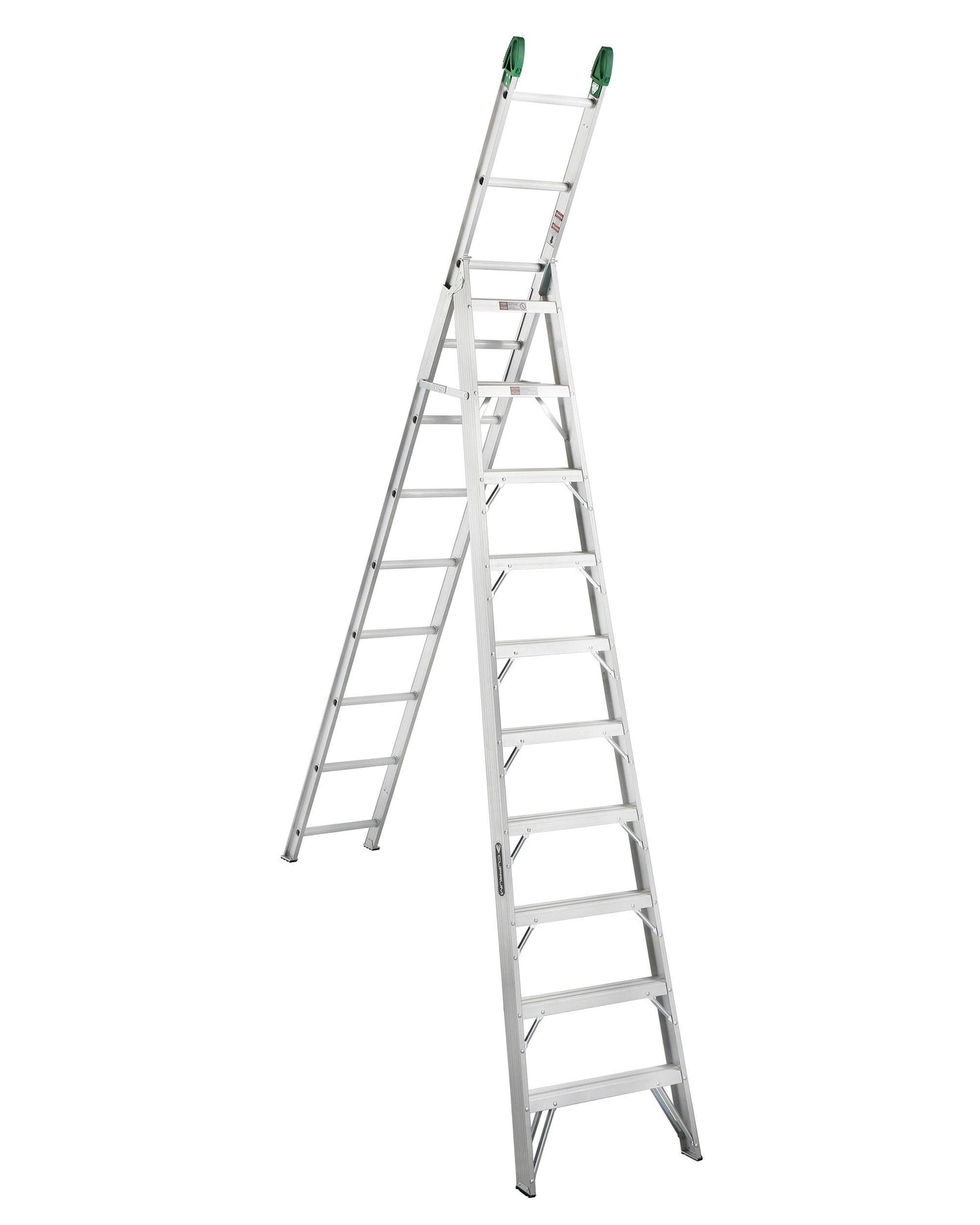 ESCALERA CONVERTIBLE DE ALUMINIO - 21 PELDAÑOS - GRUPODONPEDRO