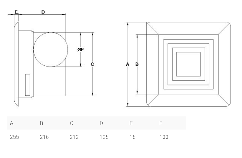 Extractor de aire centrífugo tipo falso plafón CFP-120 SolerPalau
