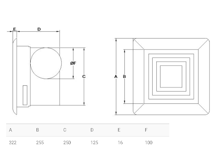 Extractor de aire centrífugo tipo falso plafón CFP-160 SolerPalau