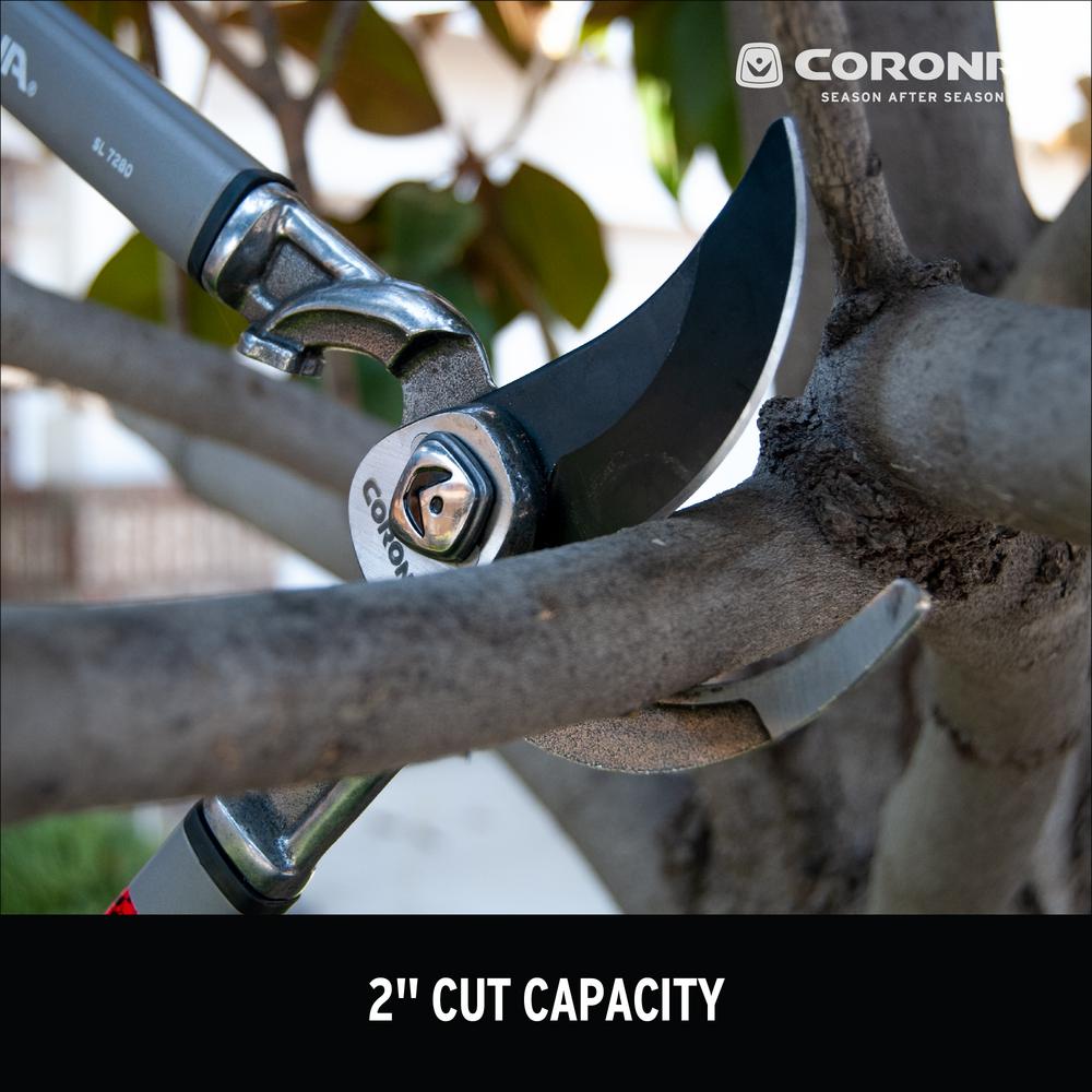 Tijera corta ramas Corona con mango de acero de 31" cuchilla Dual Arc