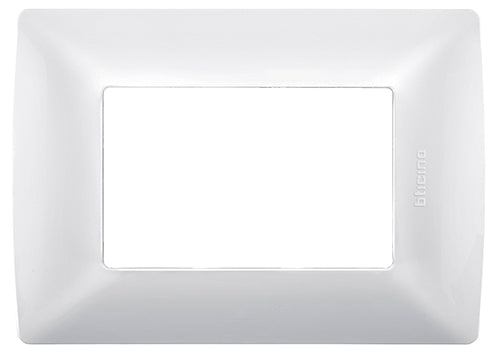 Placa de 3 modulos blanco merida quinziño mx Bticino