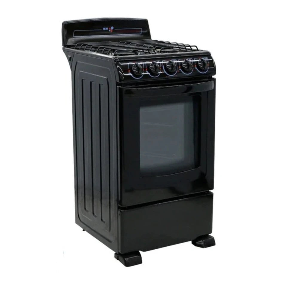 Estufa de piso 50cm negra iem mabe