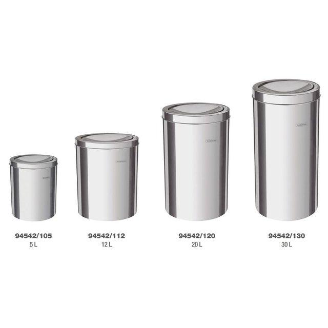 CESTO DE BASURA TRAMONTINA 20LT TAPA VAIVEN ACERO INOX - GRUPODONPEDRO