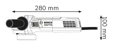 Kit Mini esmeril Bosch Professional GWS 9-125 S de 900W
