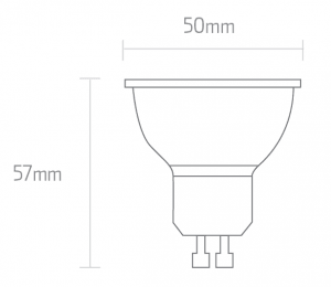 FOCO LED ELITE 8W 6500K GU10 - GRUPODONPEDRO