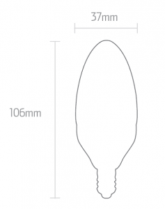 FOCO LED VE12/LD 4W 6500K E12 - GRUPODONPEDRO