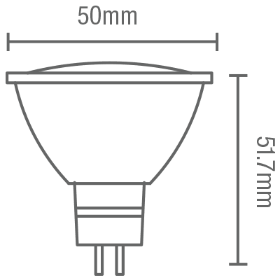 FOCO LED MR16-LED/30 6W 3000K GU5.3 - GRUPODONPEDRO