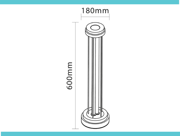 LAMPARA PARA SANATIZACION Y DESINFECCION UVC-I50 - GRUPODONPEDRO