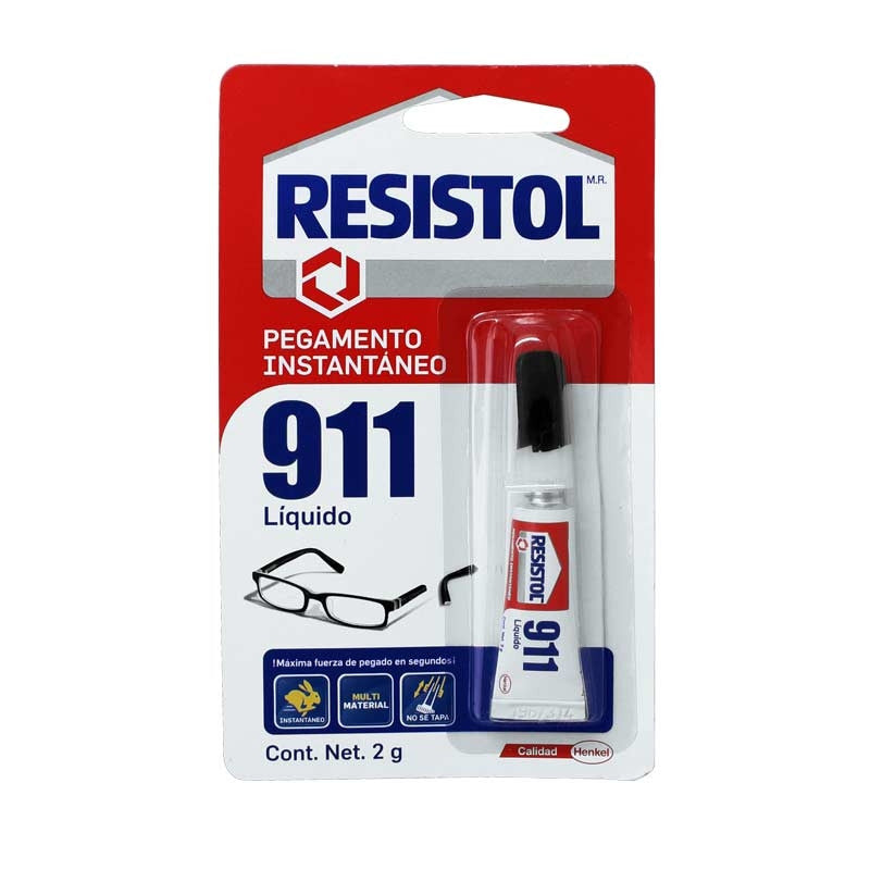 Pegamento resistol instantaneo 911 de 2gr