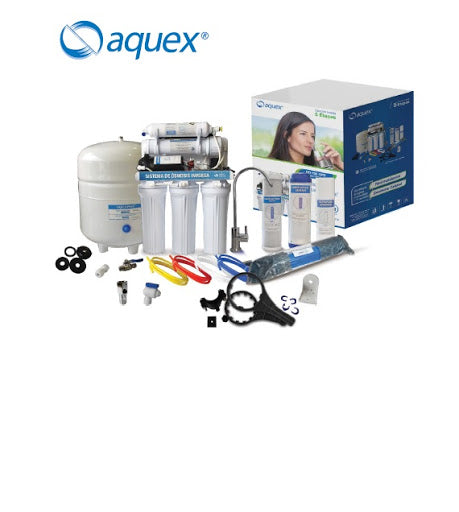 Sistema osmosis inversa Aquex RO-100 GPD de 5 etapas
