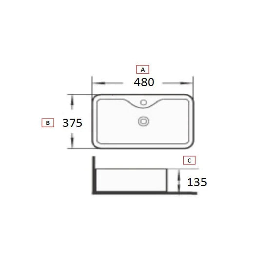 Lavabo de sobreponer kuun blanco Urrea