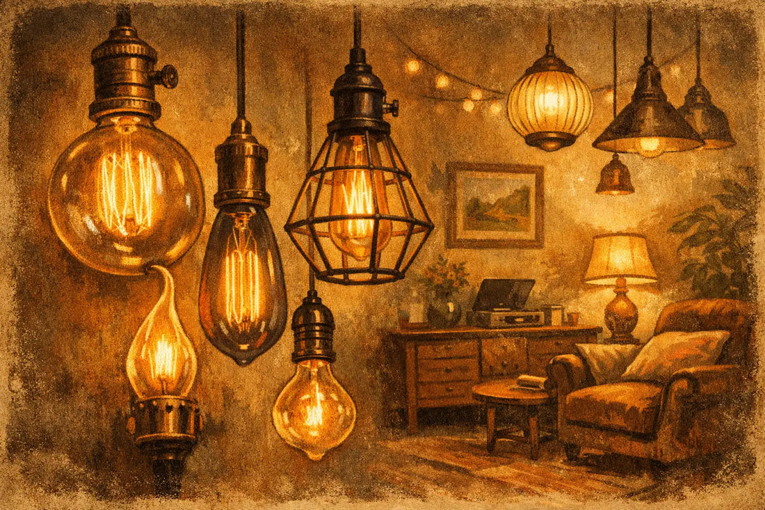 Cómo elegir focos vintage decorativos