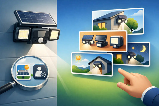Cómo elegir un reflector solar con sensor