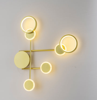Luminaria de pared Pinto Tecnohome dorado luz cálida 3000k