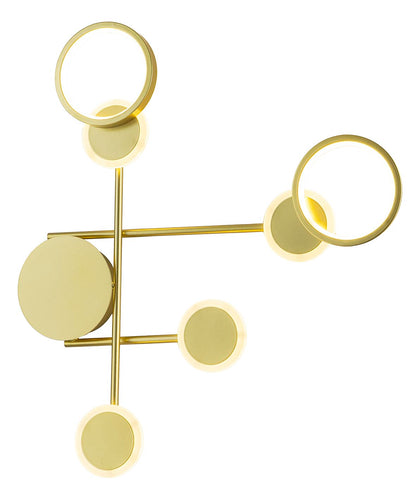 Luminaria de pared Pinto Tecnohome dorado luz cálida 3000k