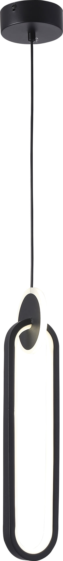 Lampara colgante Vianello Tecnohome negro y blanco luz neutra 4000k