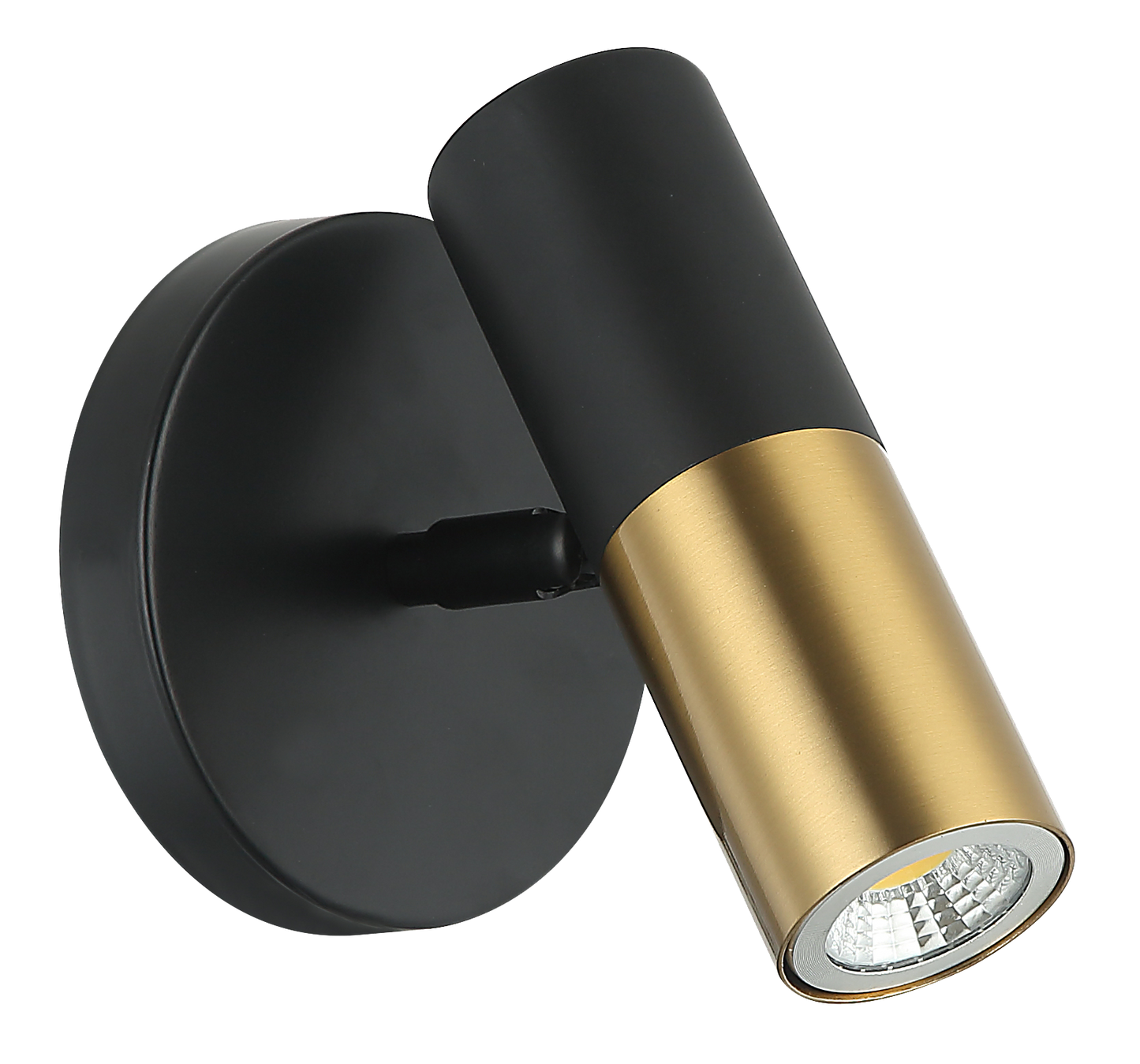 Luminaria de pared Grigo negro y oro 3000k Tecnohome