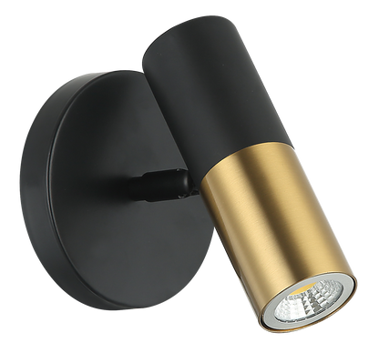 Luminaria de pared Grigo negro y oro 3000k Tecnohome