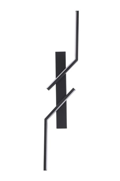 Luminaria de pared Perisco Tecnohome negro luz cálida 3000k