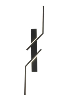 Luminaria de pared Perisco Tecnohome negro luz cálida 3000k