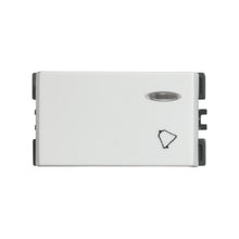 Pulsador de campana con visor 10a 127v blanco Simon 25 plus