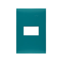 Placa de 1 módulo sin chasis verde aqua Simon 25 plus