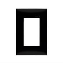 Placa de 3 módulos sin chasis negro ébano Simon 25 plus