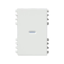 Tecla con visor de 3 módulos blanco Simon 26