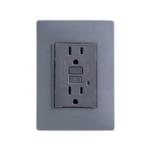 INTERRUPTOR DE CIRCUITO POR FALLA A TIERRA GFCI CON PLACA GRAFITO SIMON 26 - GRUPODONPEDRO