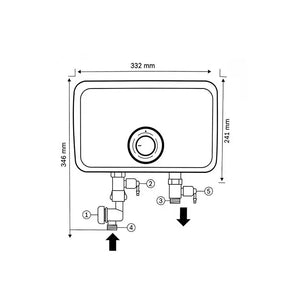 Calentador electrico autoheat tronic 3000 c - 9.5Kw/220v - 1 servicio