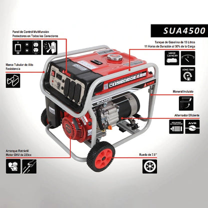 Generador portátil de gasolina AIPOWER SUA4500