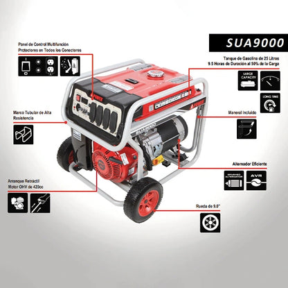 Generador portátil de gasolina AIPOWER SUA9000