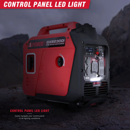 Generador inversor portátil AIPOWER GXS2300I de 2300W con alerta de CO