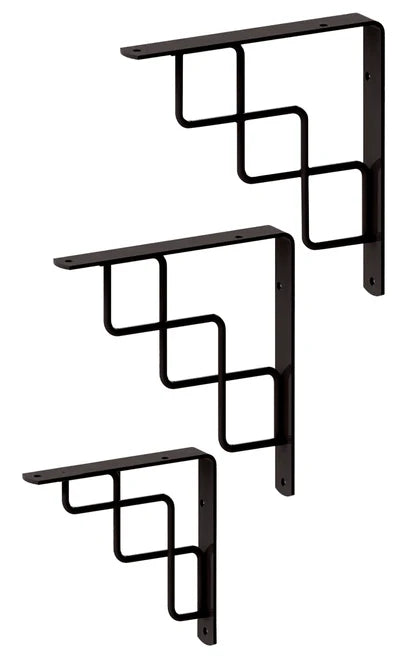 Mensula de acero escalera AKSI negro