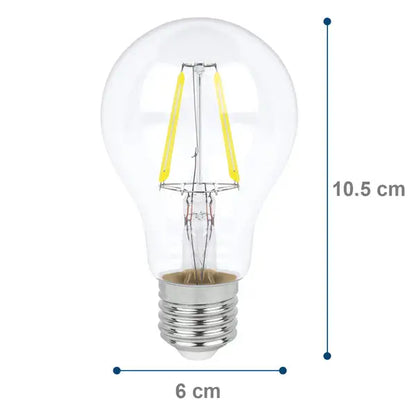 AKSI foco de filamentos 4W A19 base E27 luz blanca