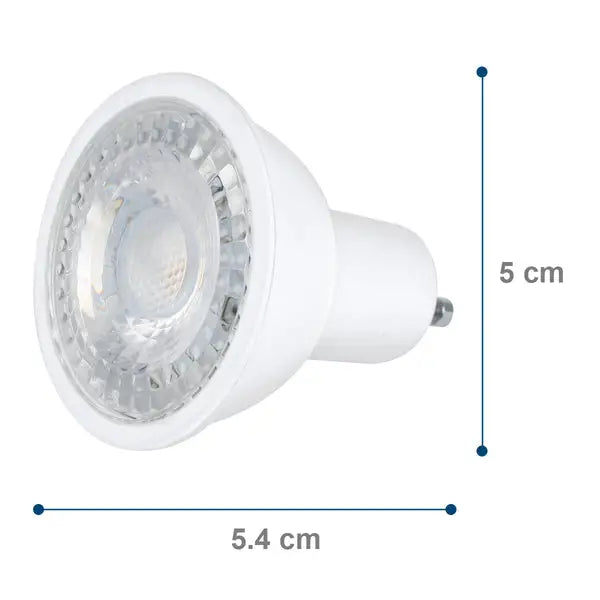 AKSI foco led 3W MR16 base GU10 luz cálida